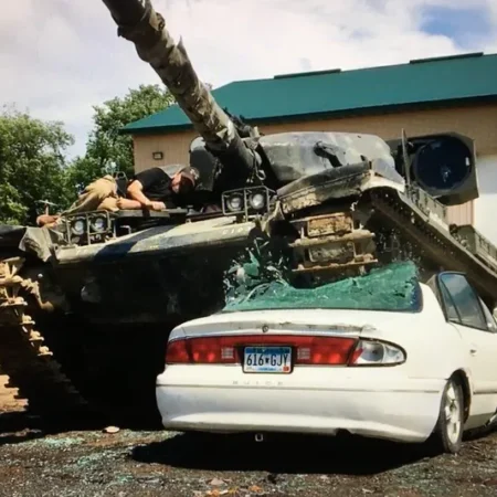Crush a Car with a Tank