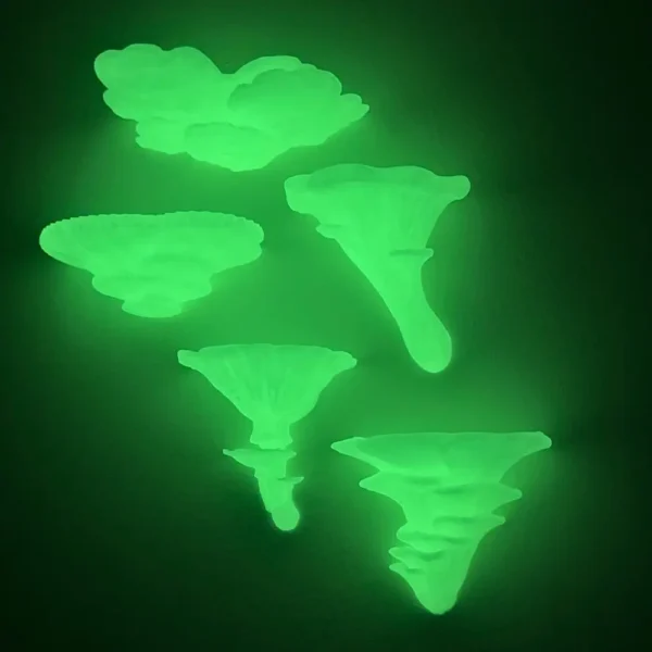 Glowing Mushroom Shelves