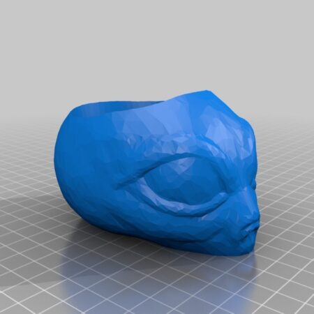 STL File for Alien Head Planter