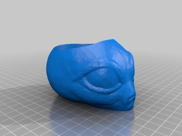 STL File for Alien Head Planter